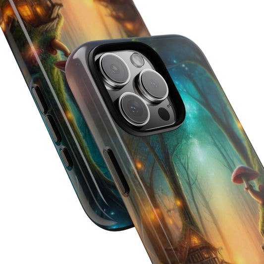 Phone Cases, Enchanted Forest Fairy Houses Design, Mushroom Tough Case, Magical Woodland Phone Cover, iphone 17 case