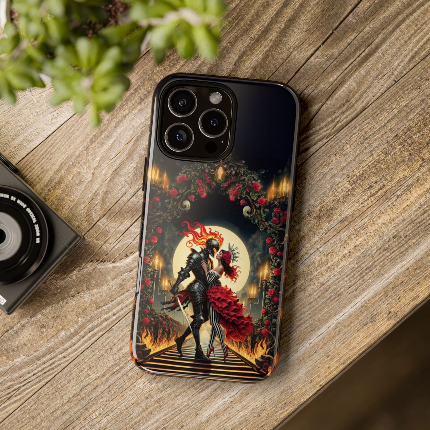 Tough Cases: Warrior Romance Phone Case, Unique Gift for Her, Gothic Style Case, Protection for iPhone, Custom Phone Cover