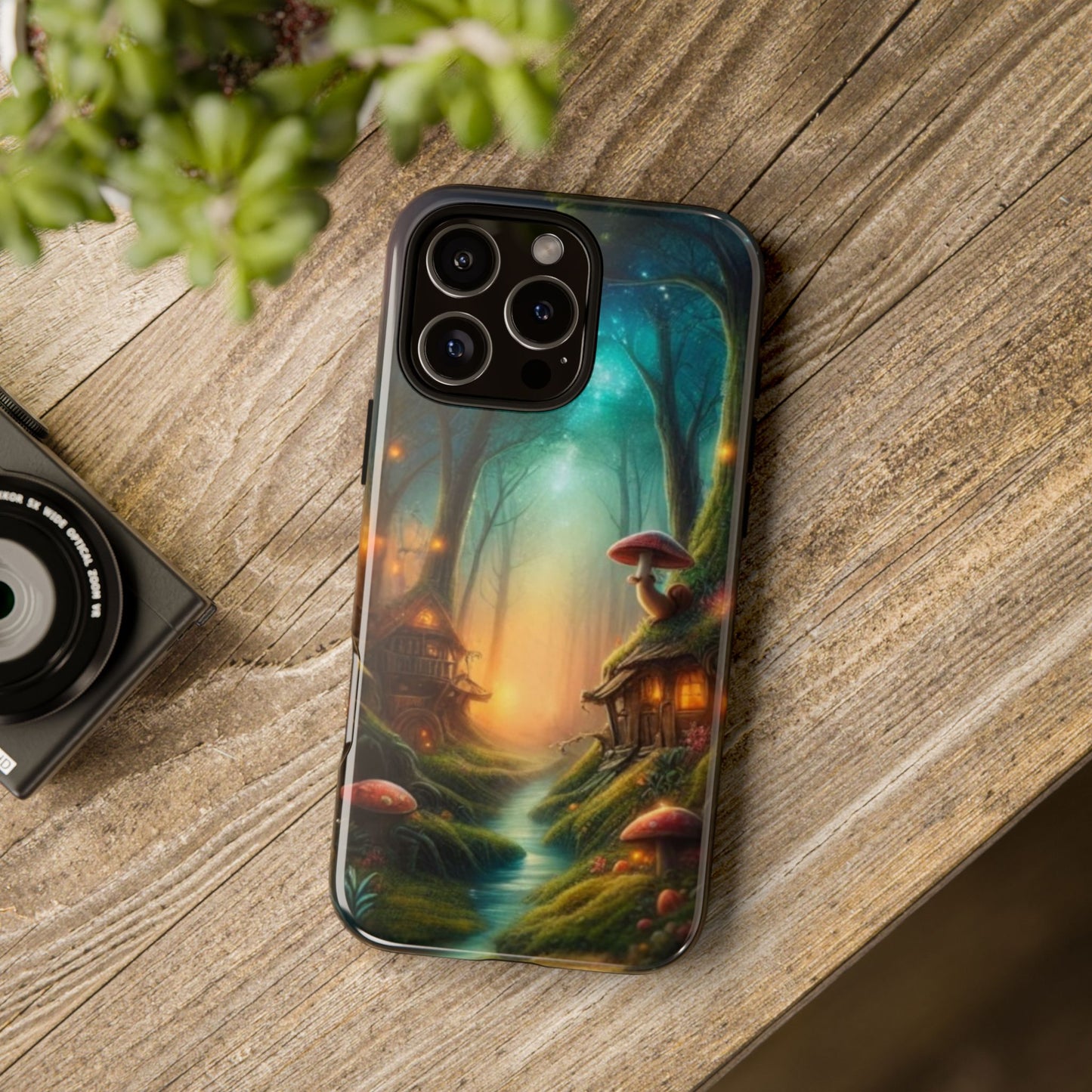 Phone Cases, Enchanted Forest Fairy Houses Design, Mushroom Tough Case, Magical Woodland Phone Cover, iphone 17 case