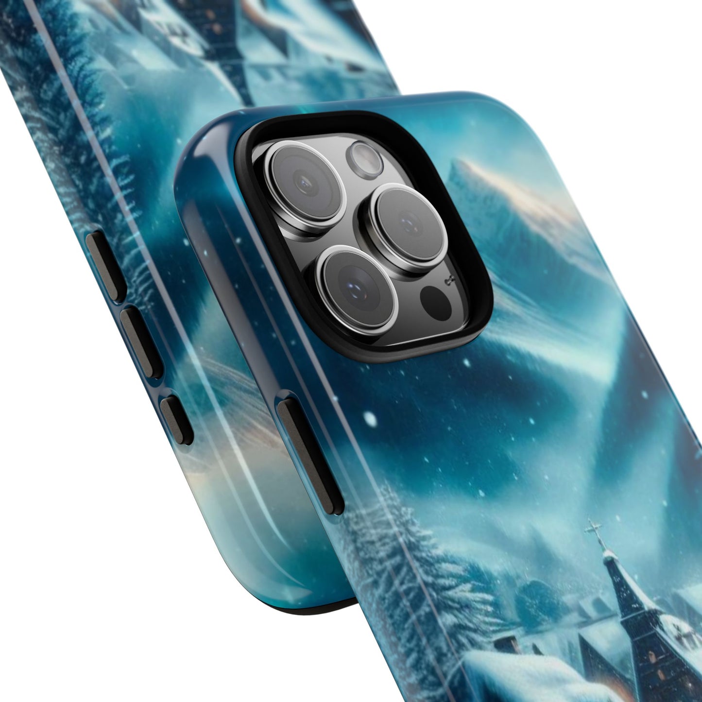 Phone Case, Snowy Village Winter Phone Case for iPhone, Samsung Galaxy, Google Pixel Christmas Holiday Gift, Winter Wonderland