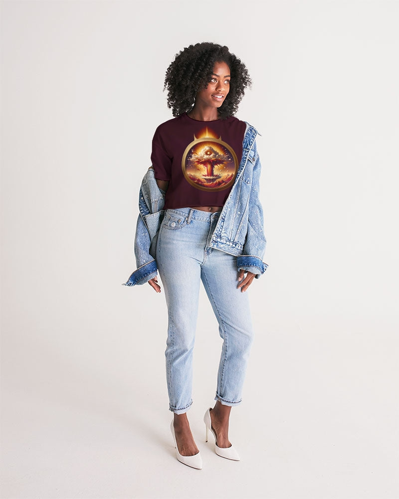 Throne of the Inferno Women's Lounge Cropped Tee