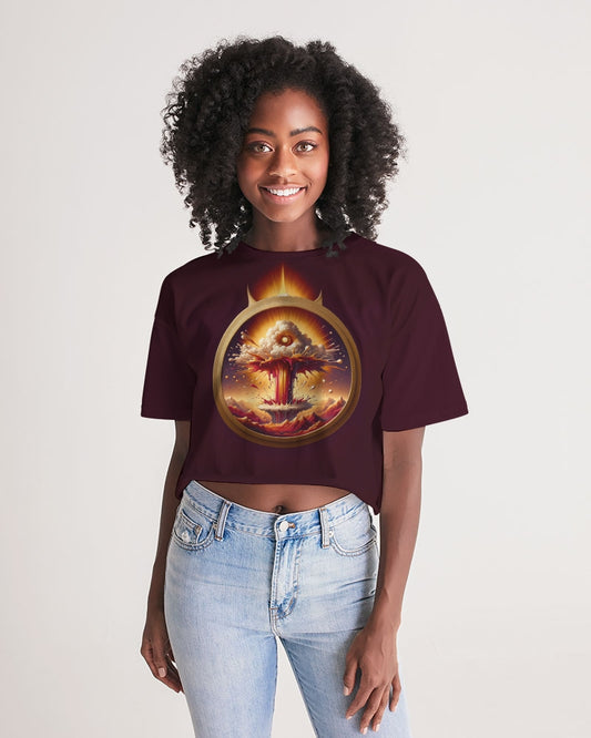 Throne of the Inferno Women's Lounge Cropped Tee