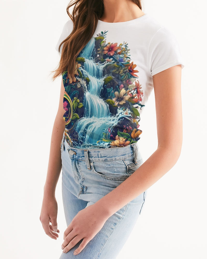 waterfall of flowers Women's Tee