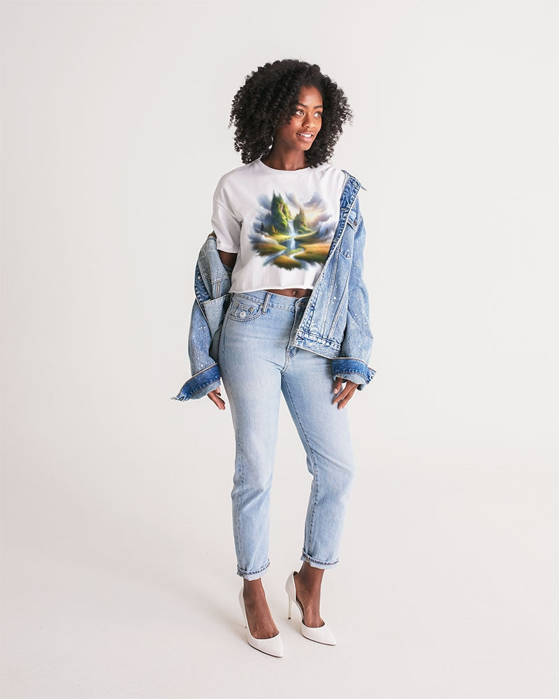 The Cradle of Light Women's Lounge Cropped Tee