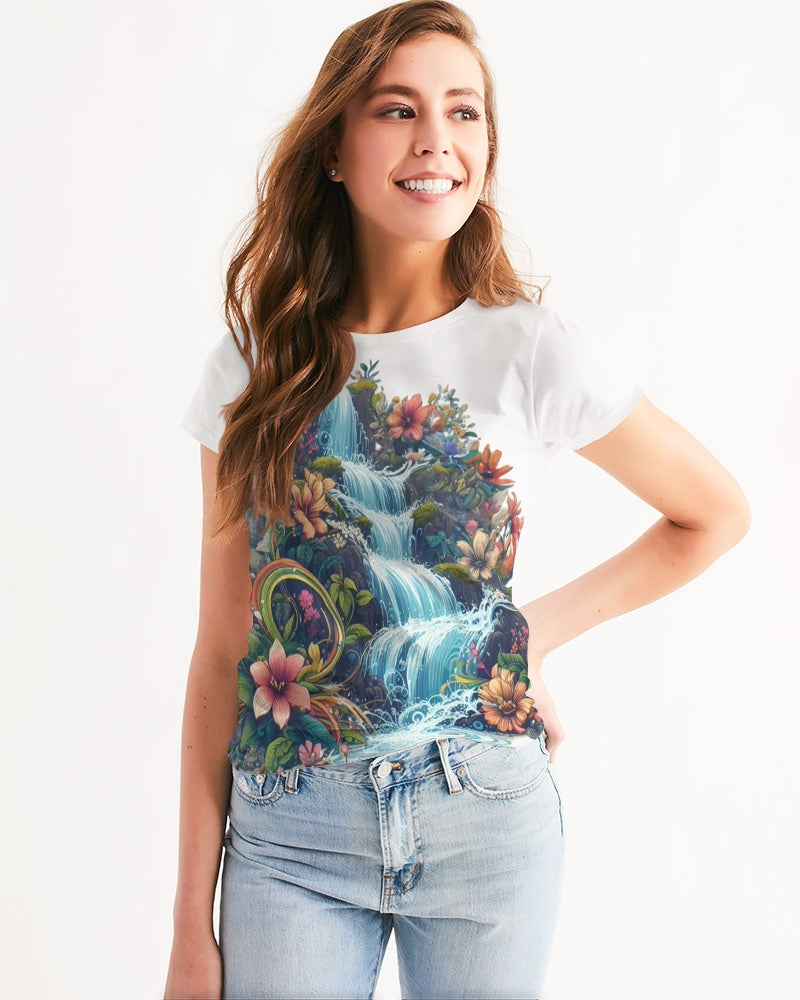 waterfall of flowers Women's Tee