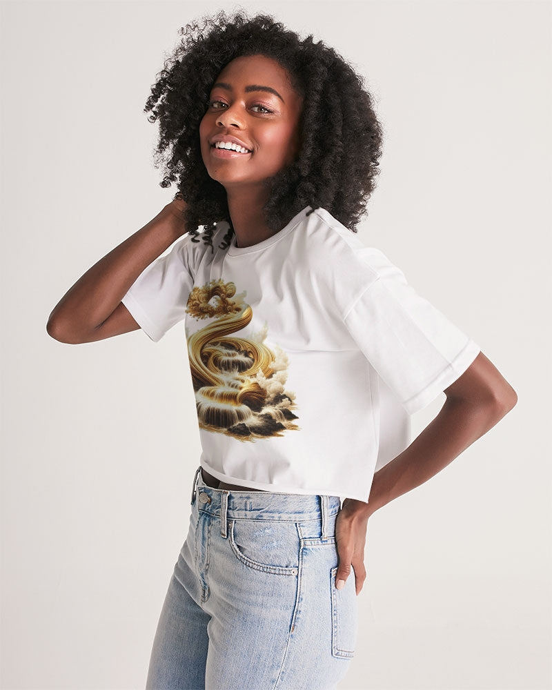 The Essence of Flow Women's Lounge Cropped Tee