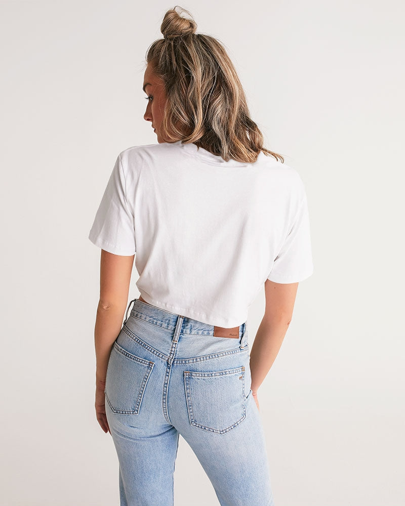 Moonlit Magic Women's Twist-Front Cropped Tee