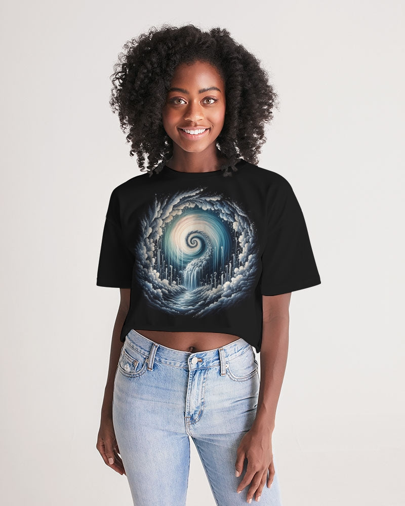 Whispers of the Void Women's Lounge Cropped Tee