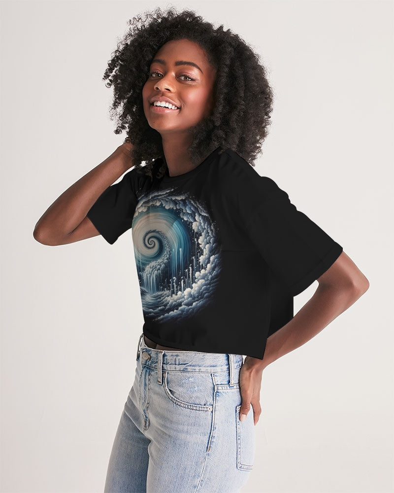 Whispers of the Void Women's Lounge Cropped Tee