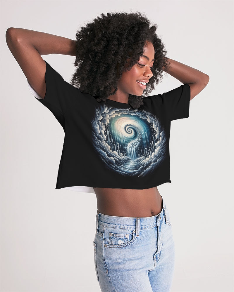 Whispers of the Void Women's Lounge Cropped Tee