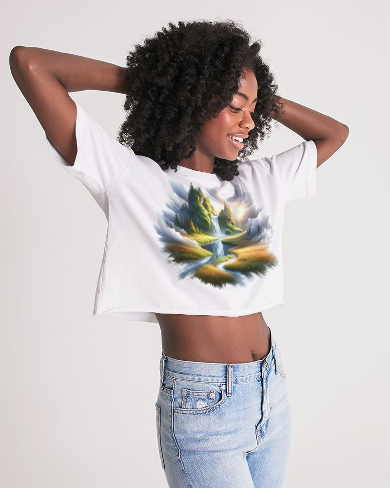 The Cradle of Light Women's Lounge Cropped Tee