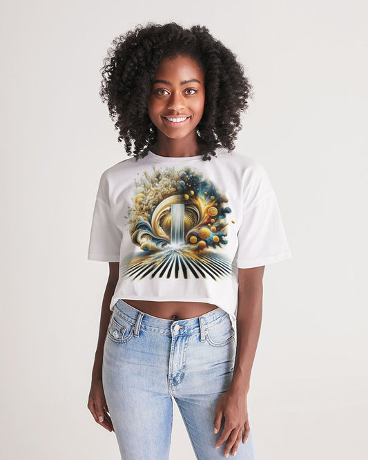 Astral Harvest Women's Lounge Cropped Tee