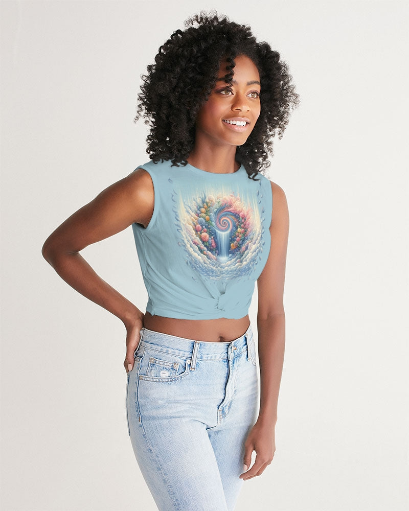 Vortex in the Sky Women's Twist-Front Tank