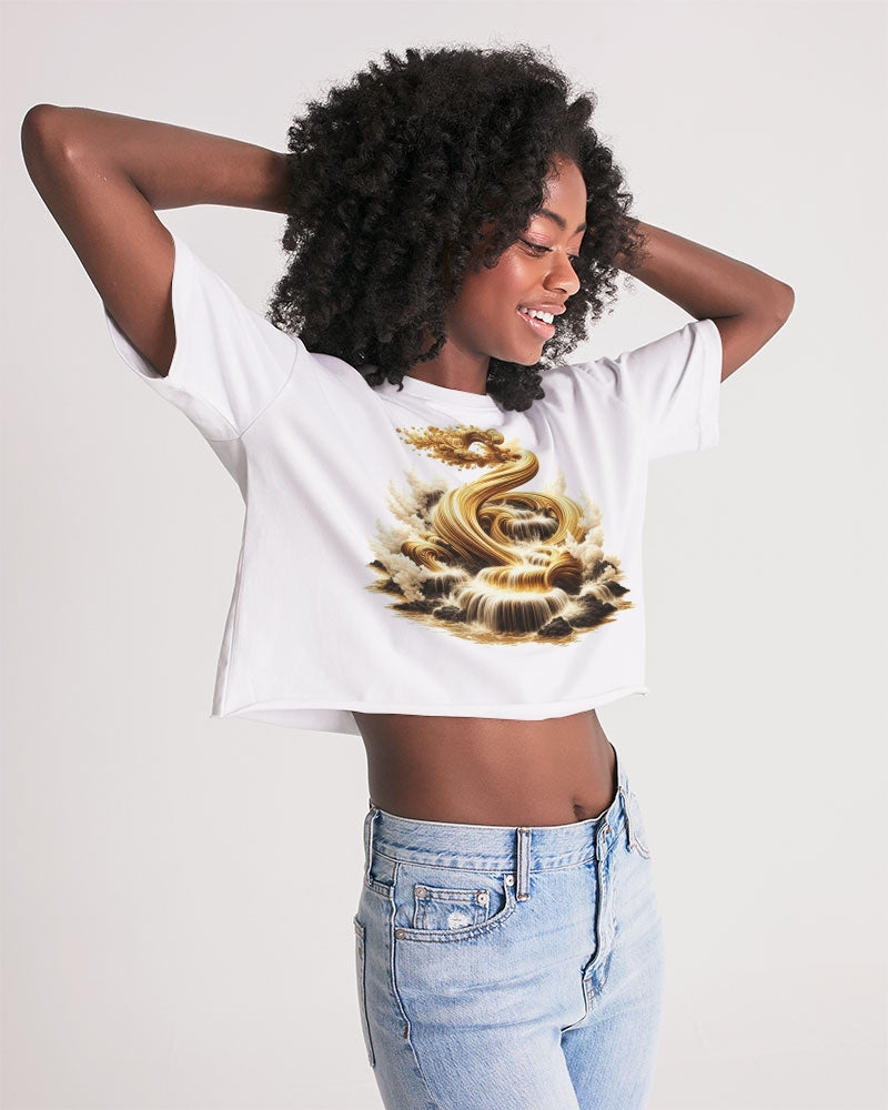 The Essence of Flow Women's Lounge Cropped Tee