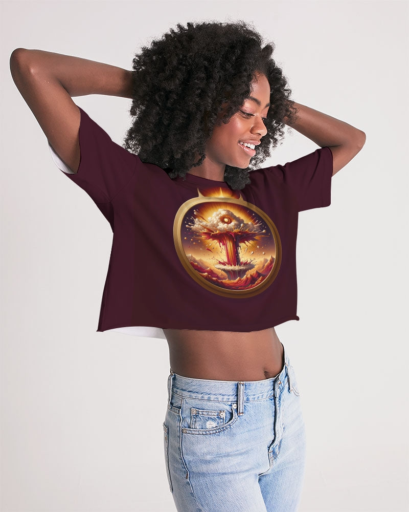 Throne of the Inferno Women's Lounge Cropped Tee