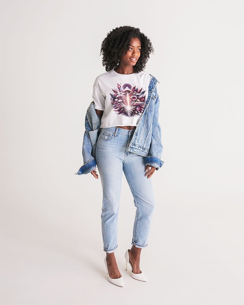 Interstellar Flora Women's Lounge Cropped Tee