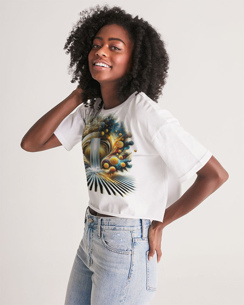 Astral Harvest Women's Lounge Cropped Tee