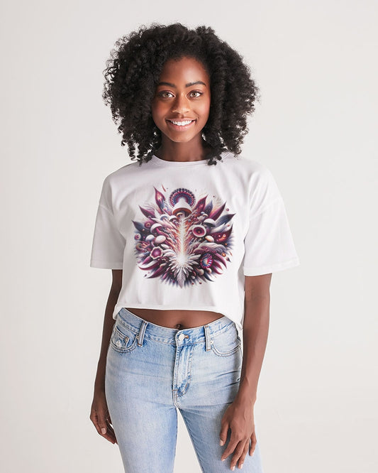 Interstellar Flora Women's Lounge Cropped Tee