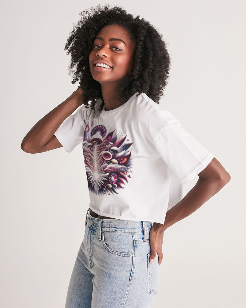 Interstellar Flora Women's Lounge Cropped Tee